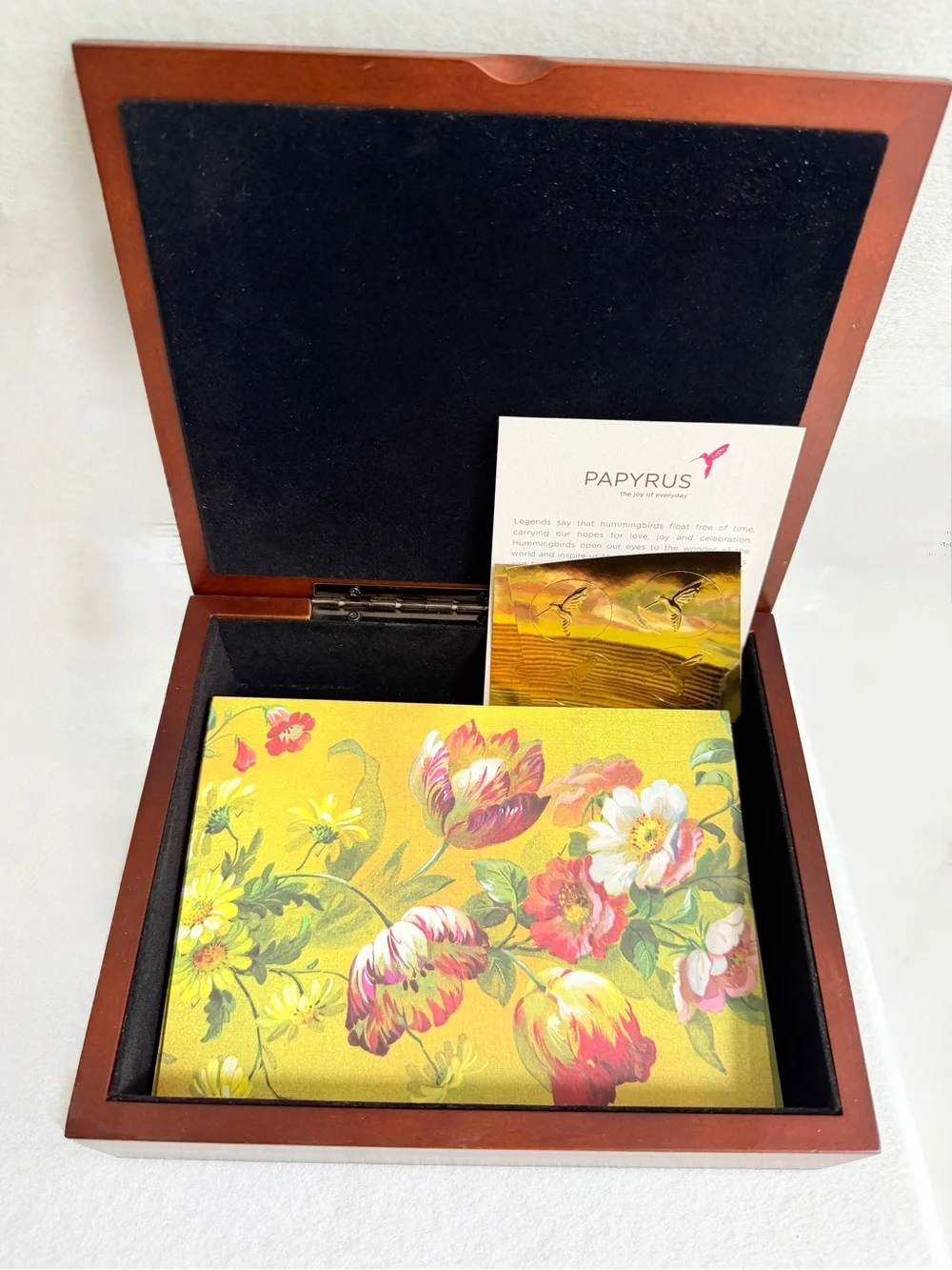 Papyrus Floral Keepsake Box with Cards